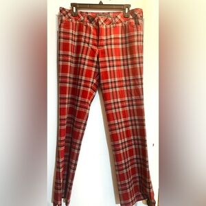 Rare Vintage Abercrombie & Fitch Red Plaid Pants – Size 8 Reliable Outdoor Goods